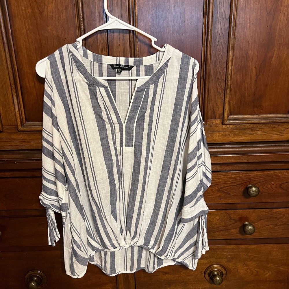 Cute blue and white summer shirt